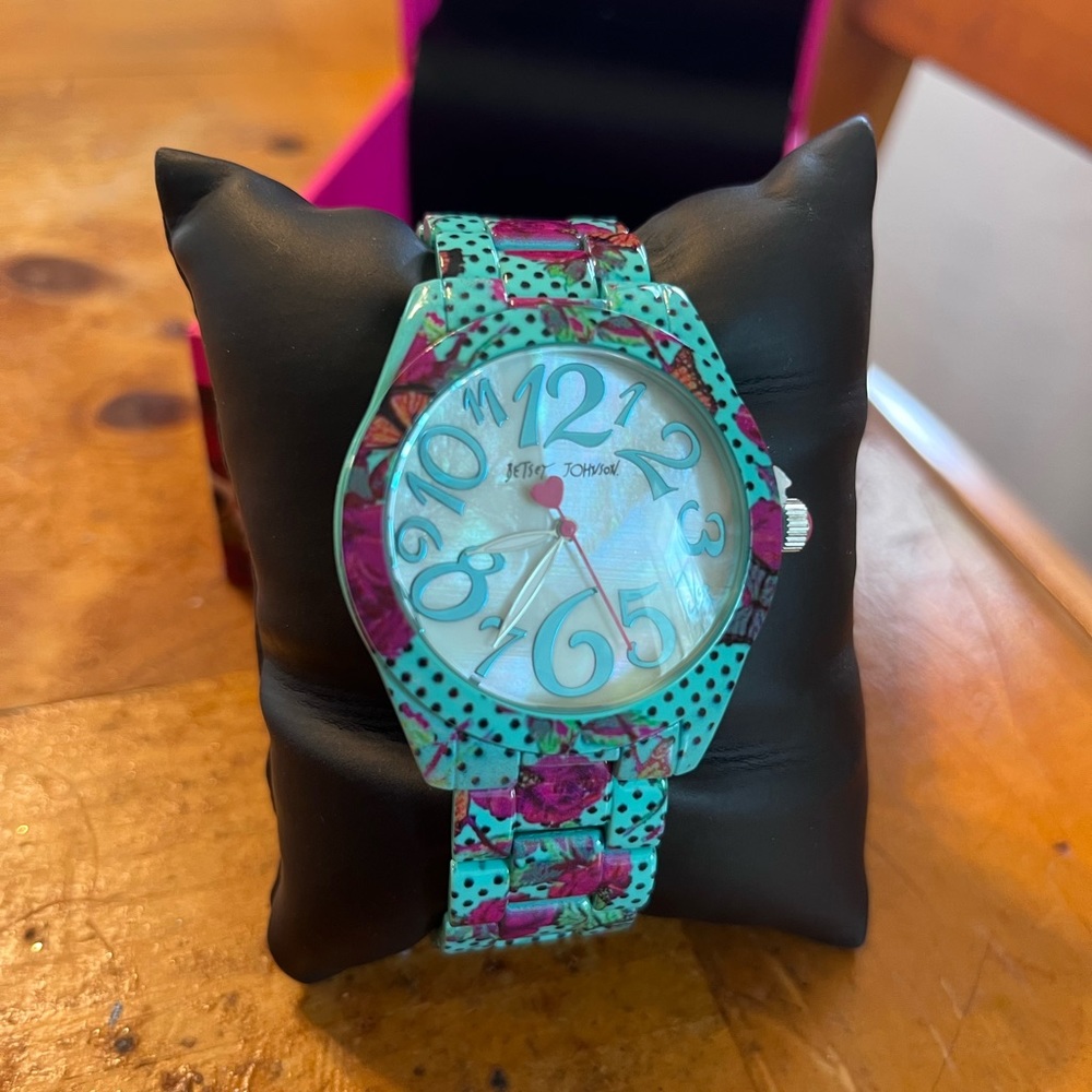 Ladies Betsy Johnson whimsical watch NWT